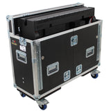 Behringer Wing Flip-Ready Hydraulic Console Easy Retracting Lifting Flight Case and wheels