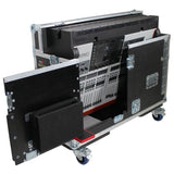 Behringer Wing Flip-Ready Hydraulic Console Easy Retracting Lifting Flight Case and wheels