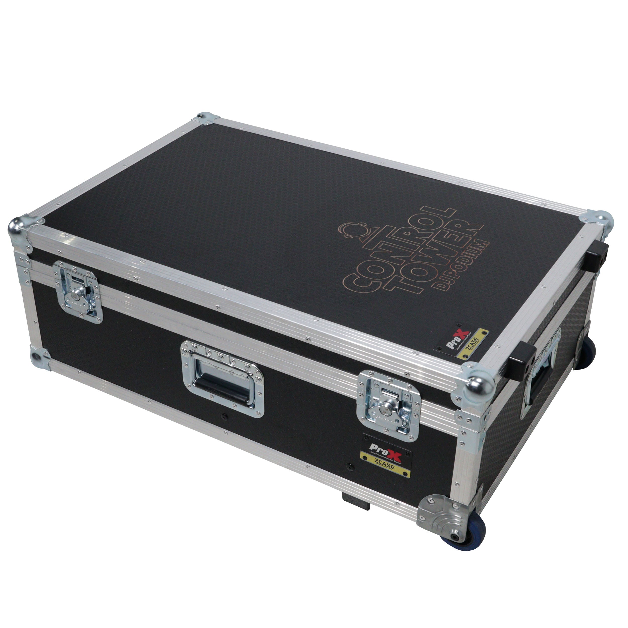 Set of Two ATA Flight Style Road Cases for ProX Control Tower DJ Podium Travel Stand