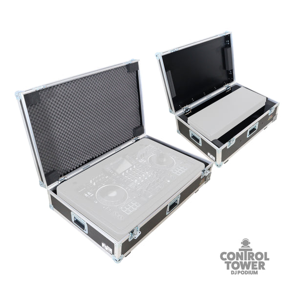 Set of Two ATA Flight Style Road Cases for ProX Control Tower DJ Podium Travel Stand