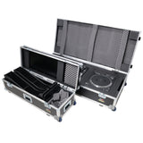 Control Tower DJ Podium with Road Cases for Pioneer CDJ-3000 Denon SC6000 CD Players RANE Twelve Turntable
