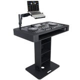 Control Tower DJ Podium with Road Cases for Pioneer DDJ-REV7 DDJ-FLX10 XDJ-XZ RANE Four - Black Finish