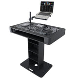 Control Tower DJ Podium with Road Cases for Pioneer DDJ-REV7 DDJ-FLX10 XDJ-XZ RANE Four - Black Finish