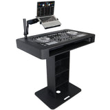 Control Tower DJ Podium with Road Cases for Pioneer DDJ-REV7 DDJ-FLX10 XDJ-XZ RANE Four - Black Finish
