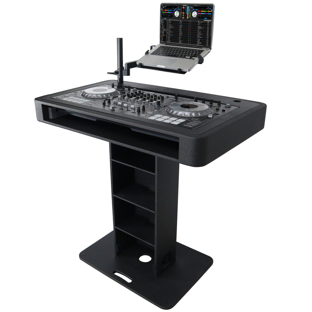 Control Tower DJ Podium for Pioneer DDJ-REV7 XDJ-XZ FLX10 RANE Four- Black Finish
