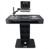 Control Tower DJ Podium with Road Cases for Pioneer DDJ-REV7 DDJ-FLX10 XDJ-XZ RANE Four - Black Finish
