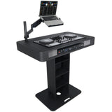 Control Tower DJ Podium for Pioneer DDJ-REV7 XDJ-XZ FLX10 RANE Four- Black Finish