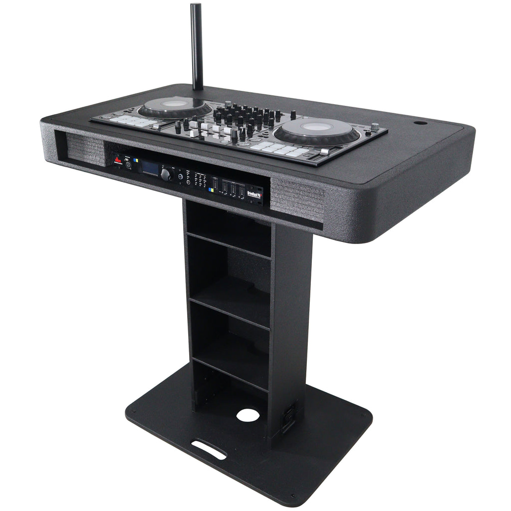 Control Tower DJ Podium for Pioneer DDJ-REV7 XDJ-XZ FLX10 RANE Four- Black Finish