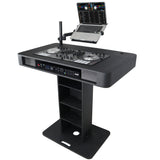 Control Tower DJ Podium for Pioneer DDJ-REV7 XDJ-XZ FLX10 RANE Four- Black Finish