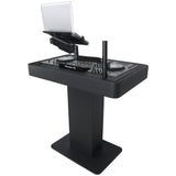 Control Tower DJ Podium with Road Cases for Pioneer DDJ-REV7 DDJ-FLX10 XDJ-XZ RANE Four - Black Finish