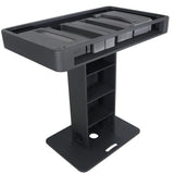 Control Tower DJ Podium with Road Cases for Pioneer DDJ-REV7 DDJ-FLX10 XDJ-XZ RANE Four - Black Finish