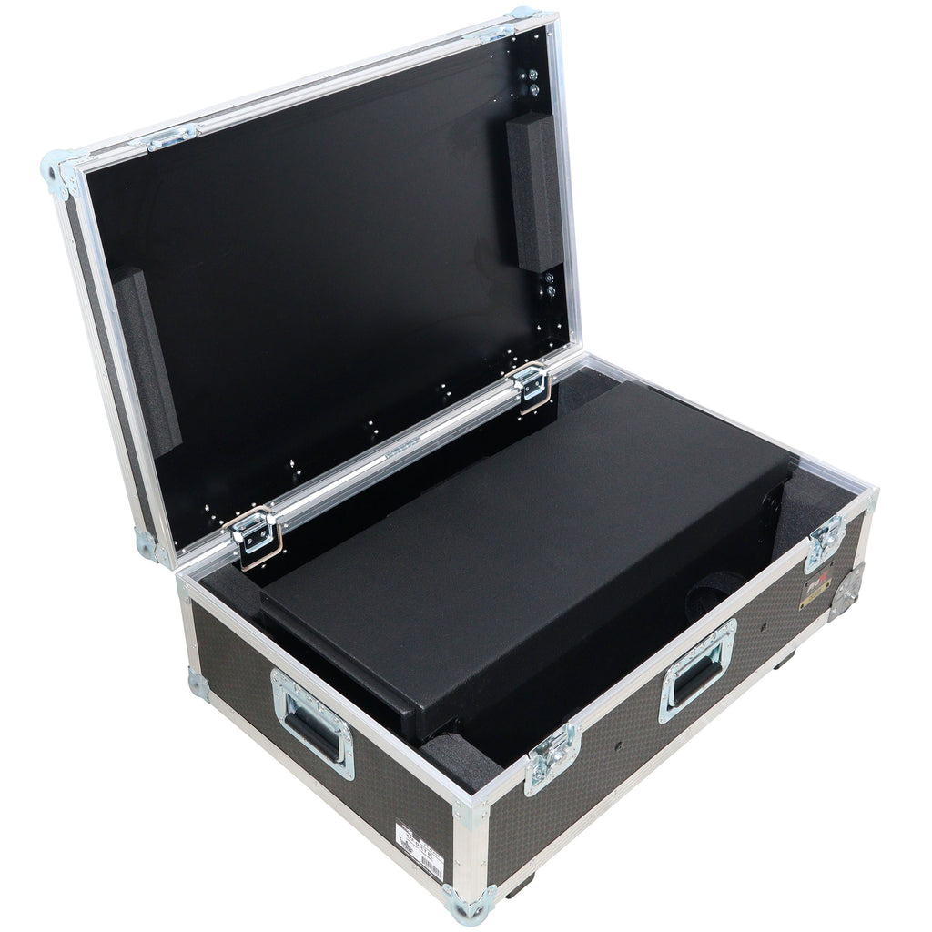 Control Tower DJ Podium with Road Cases for Pioneer DDJ-REV7 DDJ-FLX10 XDJ-XZ RANE Four - Black Finish
