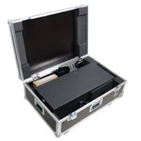 Control Tower DJ Podium with Road Cases for Pioneer DDJ-REV7 XDJ-XZ FLX10 RANE Four - Black Finish