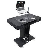 Control Tower DJ Podium with Road Cases for Pioneer DDJ-REV7 DDJ-FLX10 XDJ-XZ RANE Four - Black Finish