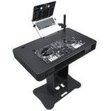 Control Tower DJ Podium with Road Cases for Pioneer DDJ-REV7 DDJ-FLX10 XDJ-XZ RANE Four - Black Finish