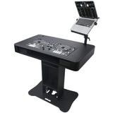 Control Tower DJ Podium with Road Cases for Pioneer DDJ-REV7 DDJ-FLX10 XDJ-XZ RANE Four - Black Finish