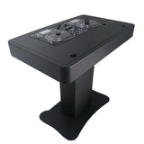 Control Tower DJ Podium with Road Cases for Pioneer DDJ-REV7 DDJ-FLX10 XDJ-XZ RANE Four - Black Finish