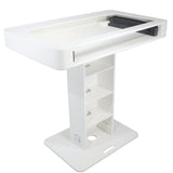 Control Tower DJ Podium with Road Cases for Pioneer DDJ-REV7 XDJ-XZ FLX10 RANE Four - White Finish