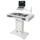 Control Tower DJ Podium for Pioneer DDJ-REV7 XDJ-XZ FLX10 RANE Four - White Finish