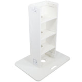 Control Tower DJ Podium with Road Cases for Pioneer DDJ-REV7 XDJ-XZ FLX10 RANE Four - White Finish