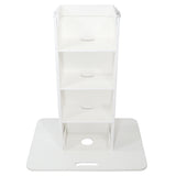 Control Tower DJ Podium with Road Cases for Pioneer DDJ-REV7 XDJ-XZ FLX10 RANE Four - White Finish