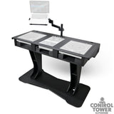 Control Tower DJ Podium with Road Cases for Pioneer CDJ-3000 Denon SC6000 CD Players RANE Twelve Turntable