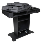 XL DJ Control Tower in Black Fits 2x CDJ3000-A9 or 2x Rane12 -72 or Opus Quad - incl 2 Flight cases