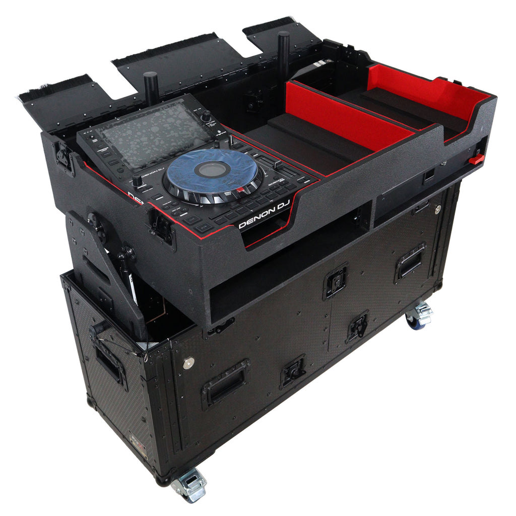 Flip-Ready Easy Retracting Hydraulic Lift Case for Denon DJ SC 6000 PRIME | X1850 PRIME