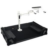 Articulating Laptop Tray Arm Pole for Control Tower DJ Podium Flip Ready DJ Cases White Finish
