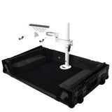 Articulating Laptop Tray Arm Pole for Control Tower DJ Podium Flip Ready DJ Cases White Finish