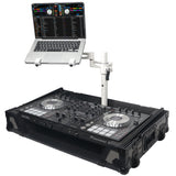 Articulating Laptop Tray Arm Pole for Control Tower DJ Podium Flip Ready DJ Cases White Finish