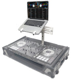 Articulating Laptop Tray Arm Pole for Control Tower DJ Podium Flip Ready DJ Cases White Finish