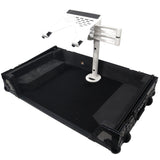 Articulating Laptop Tray Arm Pole for Control Tower DJ Podium Flip Ready DJ Cases White Finish