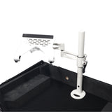 Articulating Laptop Tray Arm Pole for Control Tower DJ Podium Flip Ready DJ Cases White Finish