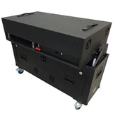 Flip-Ready Easy Retracting Hydraulic Lift Case for RANE Twelve Seventy and Seventy Two MKII Series , with Two Laptop Arms
