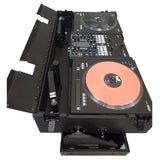 Flip-Ready Easy Retracting Hydraulic Lift Case for RANE Twelve Seventy and Seventy Two MKII Series , with Two Laptop Arms