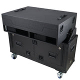 Flip-Ready Hydraulic DJ Flight Case For Pioneer DDJ-REV7 XDJ-XZ Opus Quad with Wheels and 2x Laptop Trays