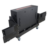 Flip-Ready Hydraulic DJ Flight Case For Pioneer DDJ-REV7 XDJ-XZ Opus Quad with Wheels and 2x Laptop Trays