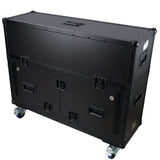 Flip-Ready Hydraulic DJ Flight Case For Pioneer DDJ-REV7 XDJ-XZ Opus Quad with Wheels and 2x Laptop Trays