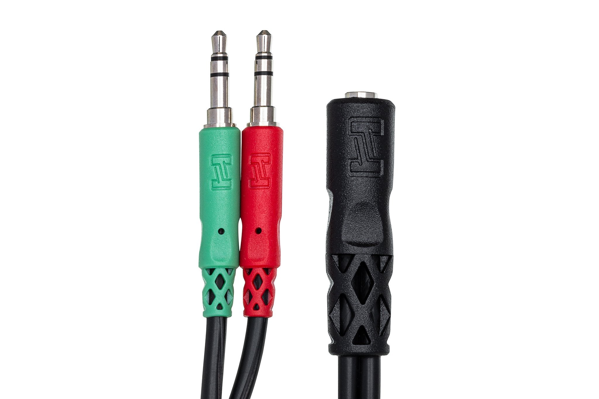 Headset/Mic Breakout Cable, 3.5 mm TRRSF to Dual 3.5 mm TRS - Connector