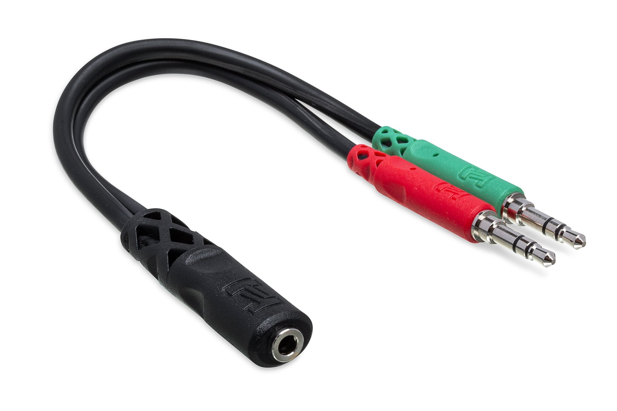 Headset/Mic Breakout Cable, 3.5 mm TRRSF to Dual 3.5 mm TRS - Full