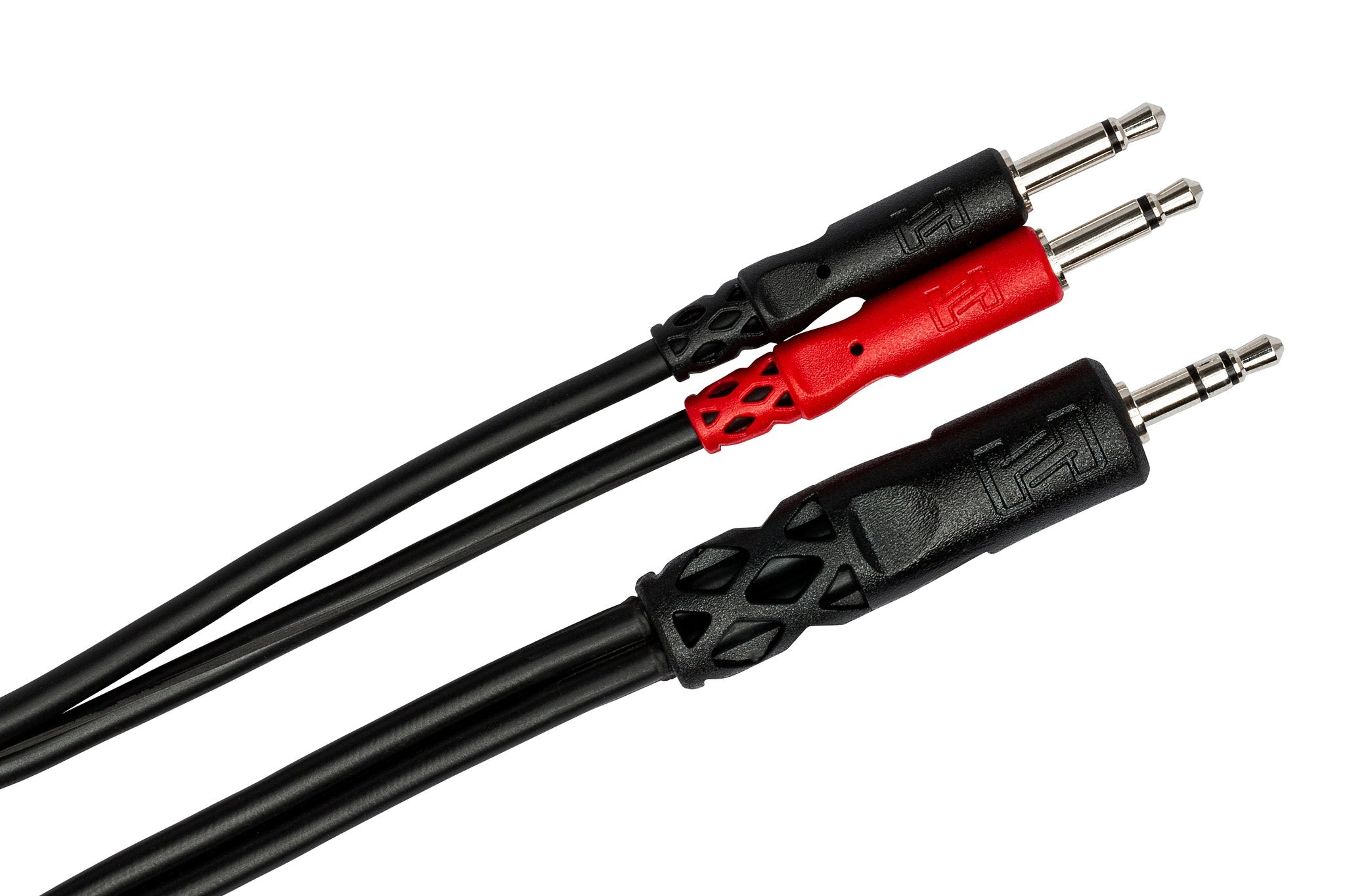 Stereo Breakout, 3.5 mm TRS to Dual 3.5 mm TS, 12 in - Angle