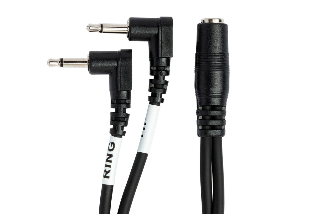 Air Travel Headphone Adapter, Dual 3.5 mm TS to 3.5 mm TRSF - Connector