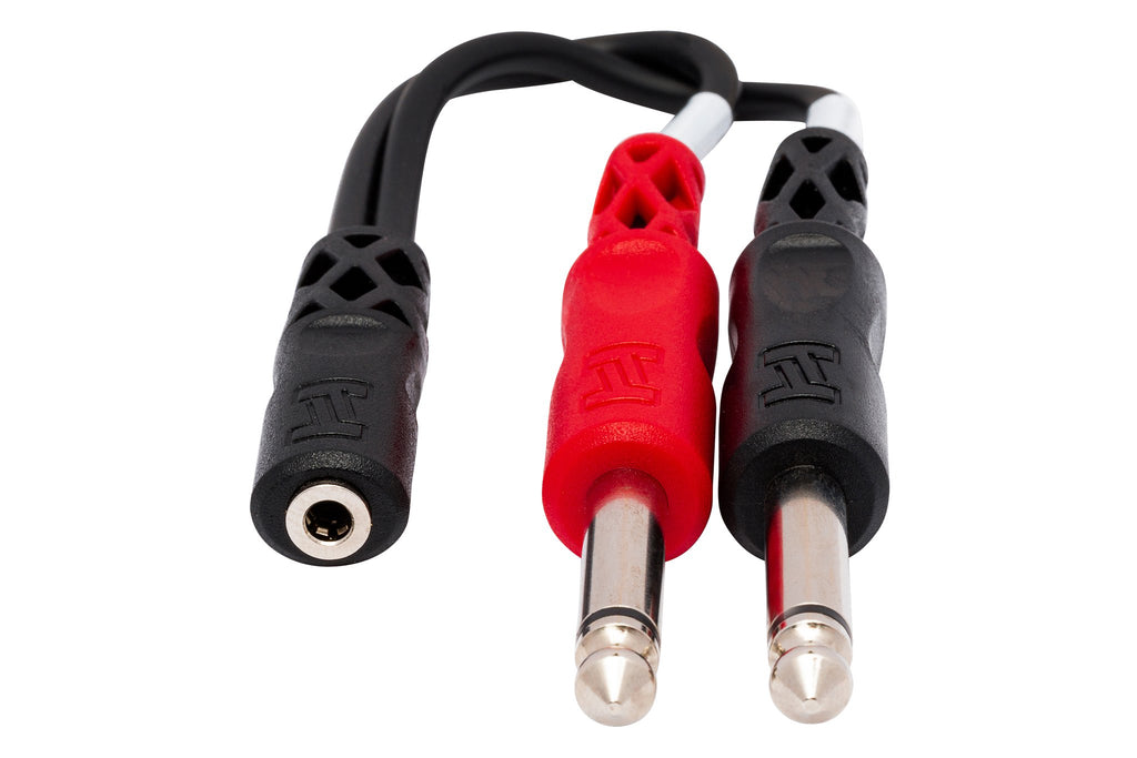 Stereo Breakout, 3.5 mm TRSF to Dual 1/4 in TS - Front