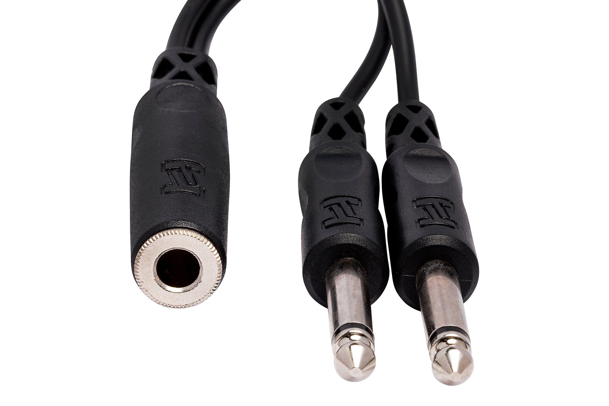 Y Cable, 1/4 in TSF to Dual 1/4 in TS - Front