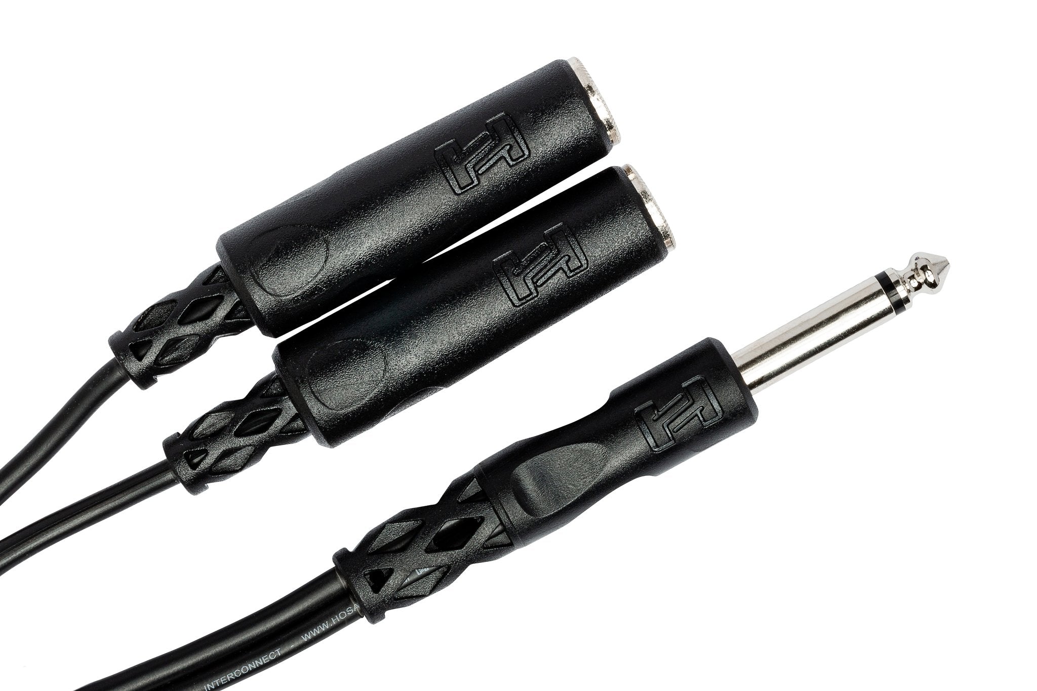 Y Cable, 1/4 in TS to Dual 1/4 in TSF - Angle