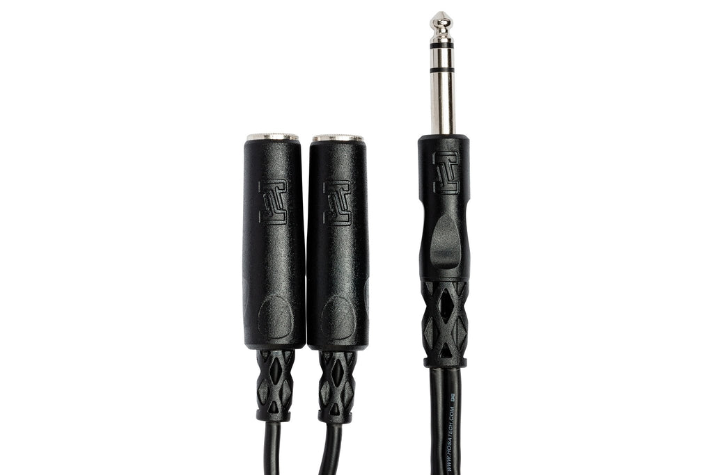 Y Cable, 1/4 in TRS to Dual 1/4 in TRSF - Connector