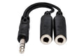 Y Cable, 1/4 in TRS to Dual 1/4 in TRSF - Front