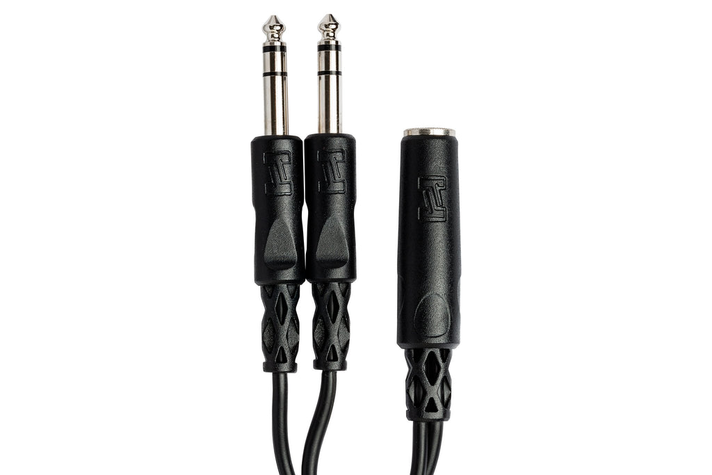 Y Cable, 1/4 in TRSF to Dual 1/4 in TRS - Connector