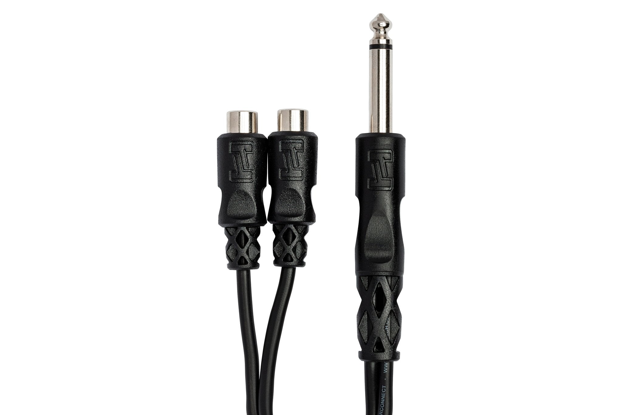 Y Cable, 1/4 in TS to Dual RCAF - Connector